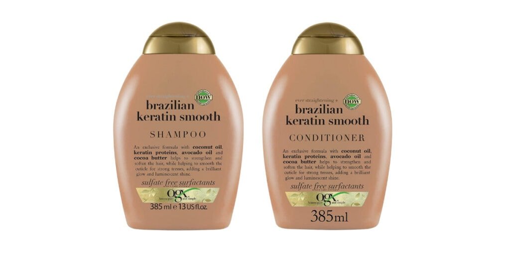 OGX Brazilian Keratin Therapy Shampoo and Conditioner