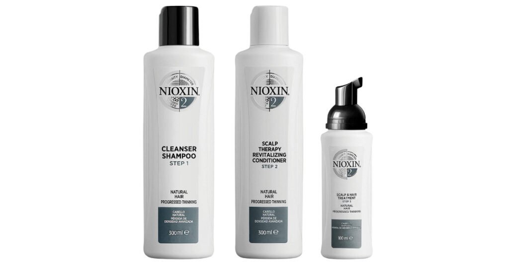 Nioxin System 2 Cleanser Shampoo and Scalp Therapy Conditioner Set